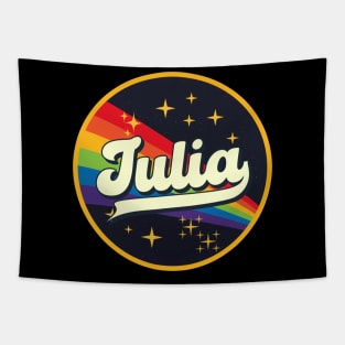 Julia // Rainbow In Space Vintage Style Tapestry