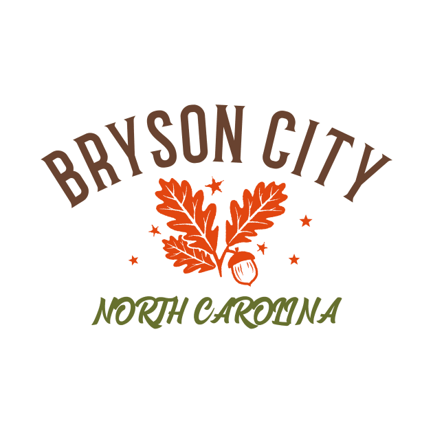 Bryson City, North Carolina Fall by Mountain Morning Graphics