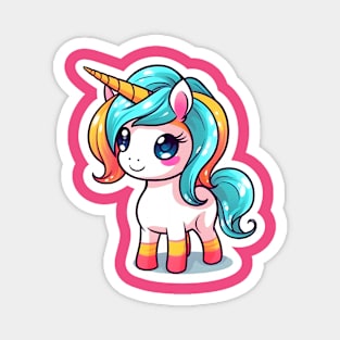 cute Kawaii Unicorn sticker Magnet