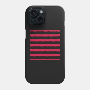 wobbly red stripes Phone Case