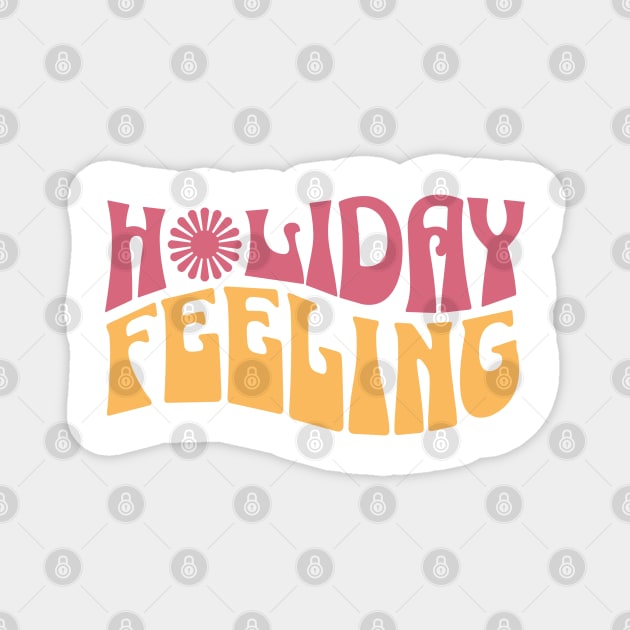 Holiday Feeling Magnet by TEENIE DESIGN