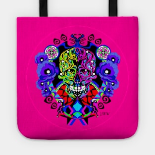 deep circle in yggdrasil mexican tree of life and death ecopop Tote