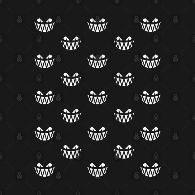 Halloween Frights (Pattern / Raster / White) by MrFaulbaum