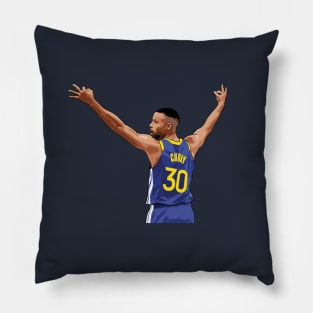 Stephen Curry Vector Back Pillow