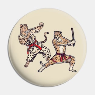 Cheetah martial arts Pin