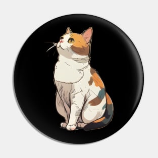 Cat Cute Thinking - I Love My Funny Cat Pin