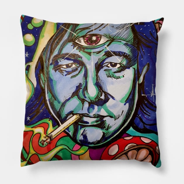 Bill Hicks Pillow by Oneillartwork