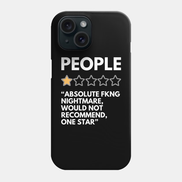 People, One Star Rating Phone Case by Integritydesign