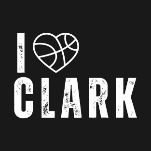 I love Clark Jersey Number 22 white T-Shirt