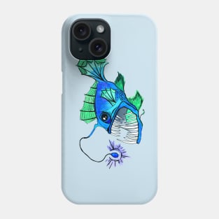 Blue Anglerfish Phone Case