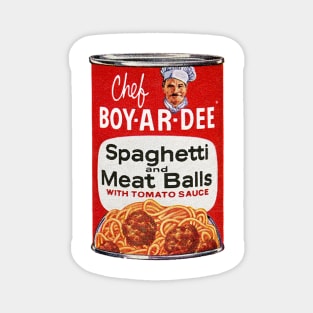 Chef BOY-AR-DEE Spaghetti & Meatball Can Magnet