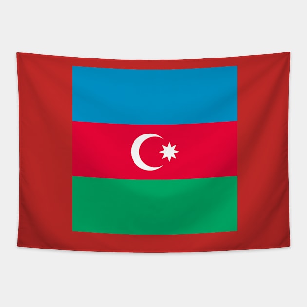 Azerbaijan Flag Tapestry by flag for all