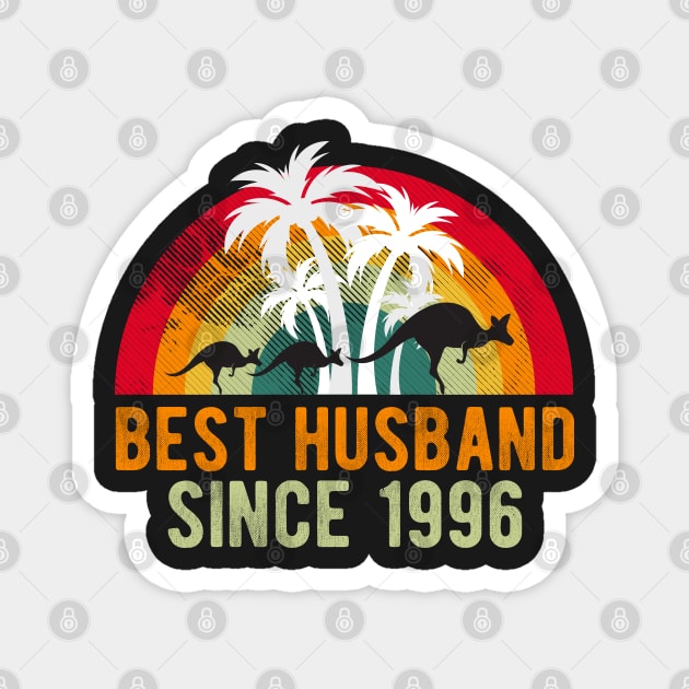 Best Husband Since 1996 - Funny 26th wedding anniversary gift for him Magnet by PlusAdore