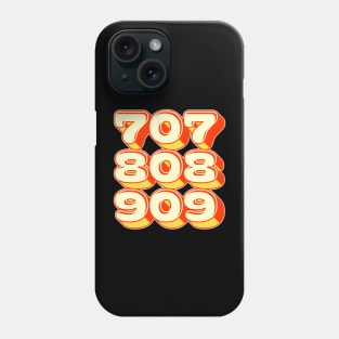 707 808 909 Phone Case