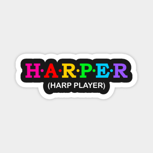 Harper - Harp Player. Magnet