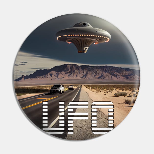 UFO Spotter Pin by MarkColeImaging