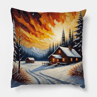 Christmas camp Pillow