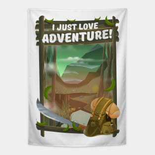 I Just Love Adventure! Tapestry