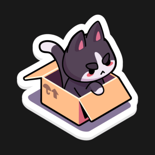 Angry Cute Cat inside a Box T-Shirt