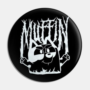 Muffin metal bluey Pin