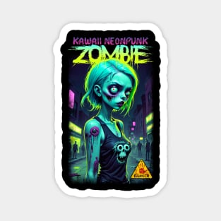 Kawaii Neonpunk Zombie 02 Magnet