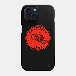 Vintage Motorcycle Baja 1000 1963 Phone Case