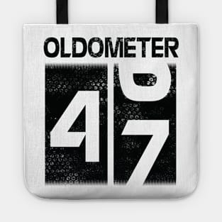 Oldometer Happy Birthday 47 Years Old Was Born In 1973 To Me You Papa Dad Mom Brother Son Husband Tote