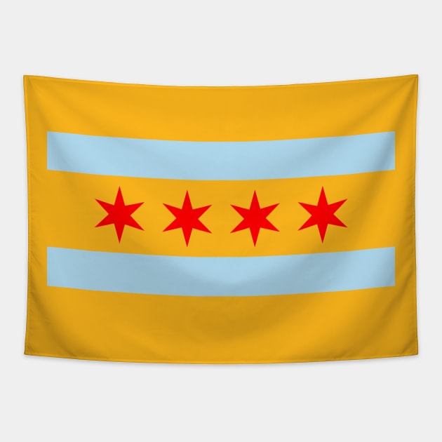 Chicago Flag Tapestry by Historia