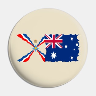 Assyrian Australian Flag Pin