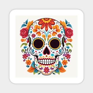 Day of the Dead Sugar Skull 3 Magnet