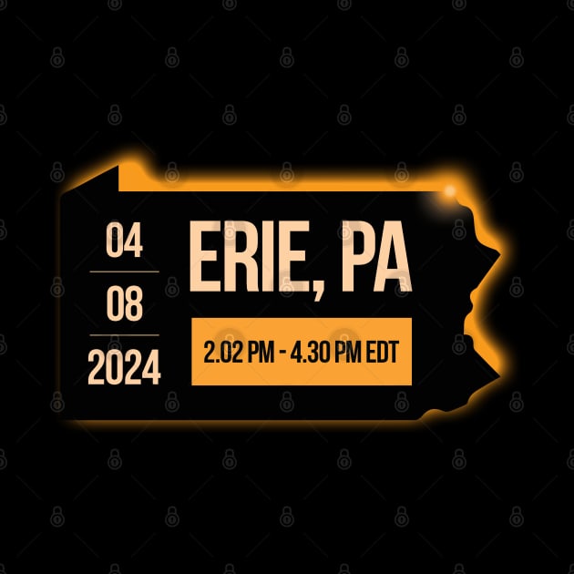 Eclipse 2024 - Pennsylvania State Erie PA USA by Design Malang