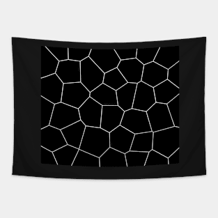 Geometric abstract - black and white. Tapestry