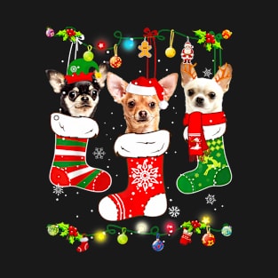 Chihuahua Christmas Lights Funny Xmas Dog Lover T-Shirt