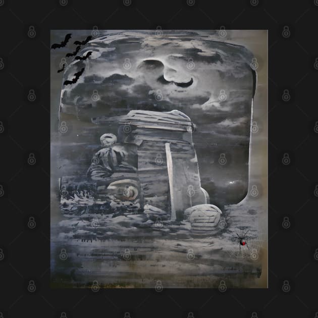 Eerie tombstone by sailorsam1805