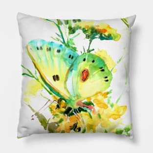 Yelow Butterfly Pillow