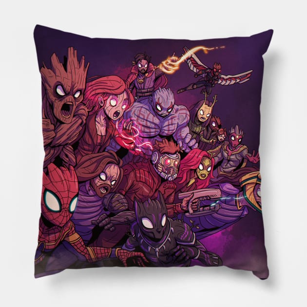 Grootvengers Pillow by Maodraws