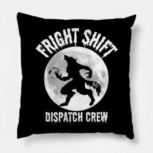 Halloween Dispatcher Night Shift Fright Night Police 911 Pillow