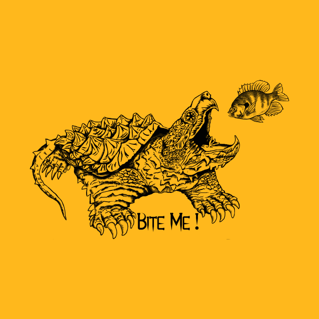 Snapping Turtle - Bite Me! by CMTR Store