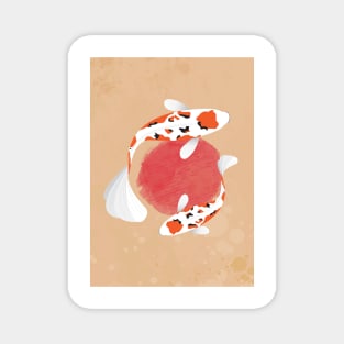 Fish Koi Illustration Magnet