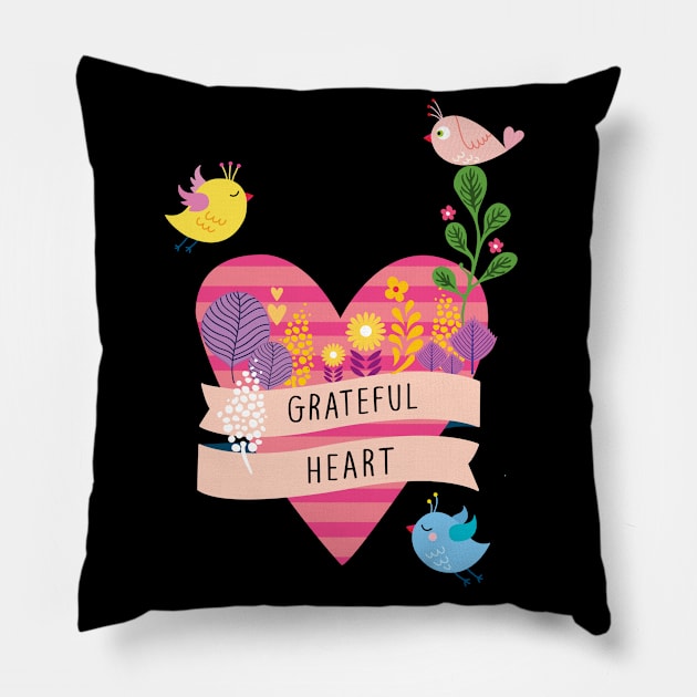 Heart Garden Pillow by SuperrSunday