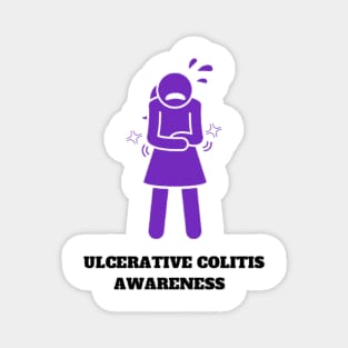 Ulcerative Colitis Silhouettes Woman Magnet