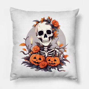 Halloween Skull Terror Pillow