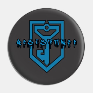 Ingress Resistance Graffiti (black outline) Pin