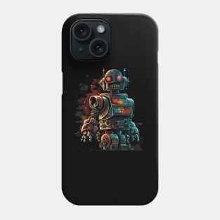 Retro Robotic Engineer Engineering 80s Style Phone Case