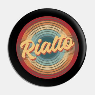 rialto vintage circle Pin