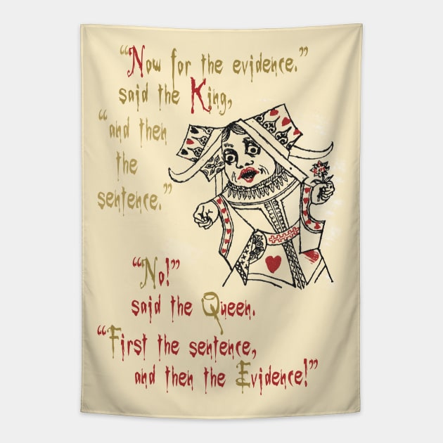 The Red Queen - Alice in Wonderland Tapestry by The Blue Box