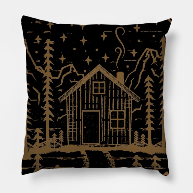 And Into The Forest I go to Lose My mind And Find My Soul Hippie Pillow by Tesszero