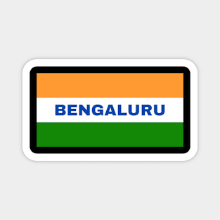 Bengaluru City in Indian Flag Colors Magnet