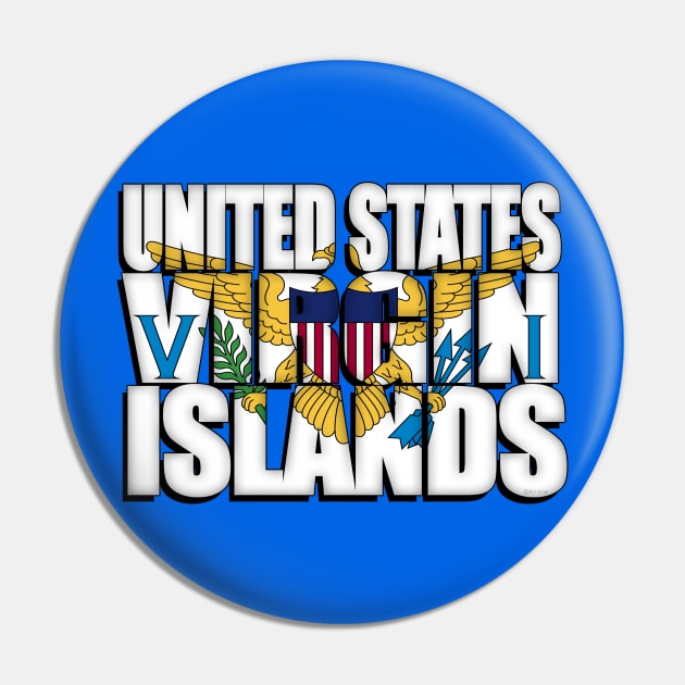 US Virgin Islands Pin by SeattleDesignCompany