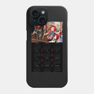 Raggedy Ann & Andy • 2024 Year-at-a-glance Calendar Phone Case